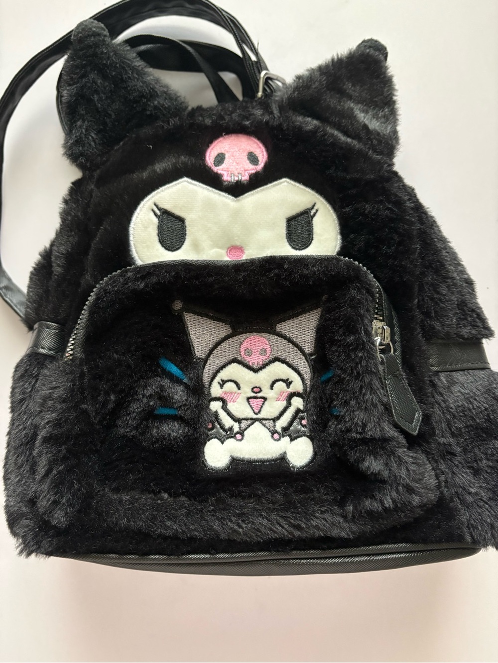 Kuromi Backpack with Pink Accent